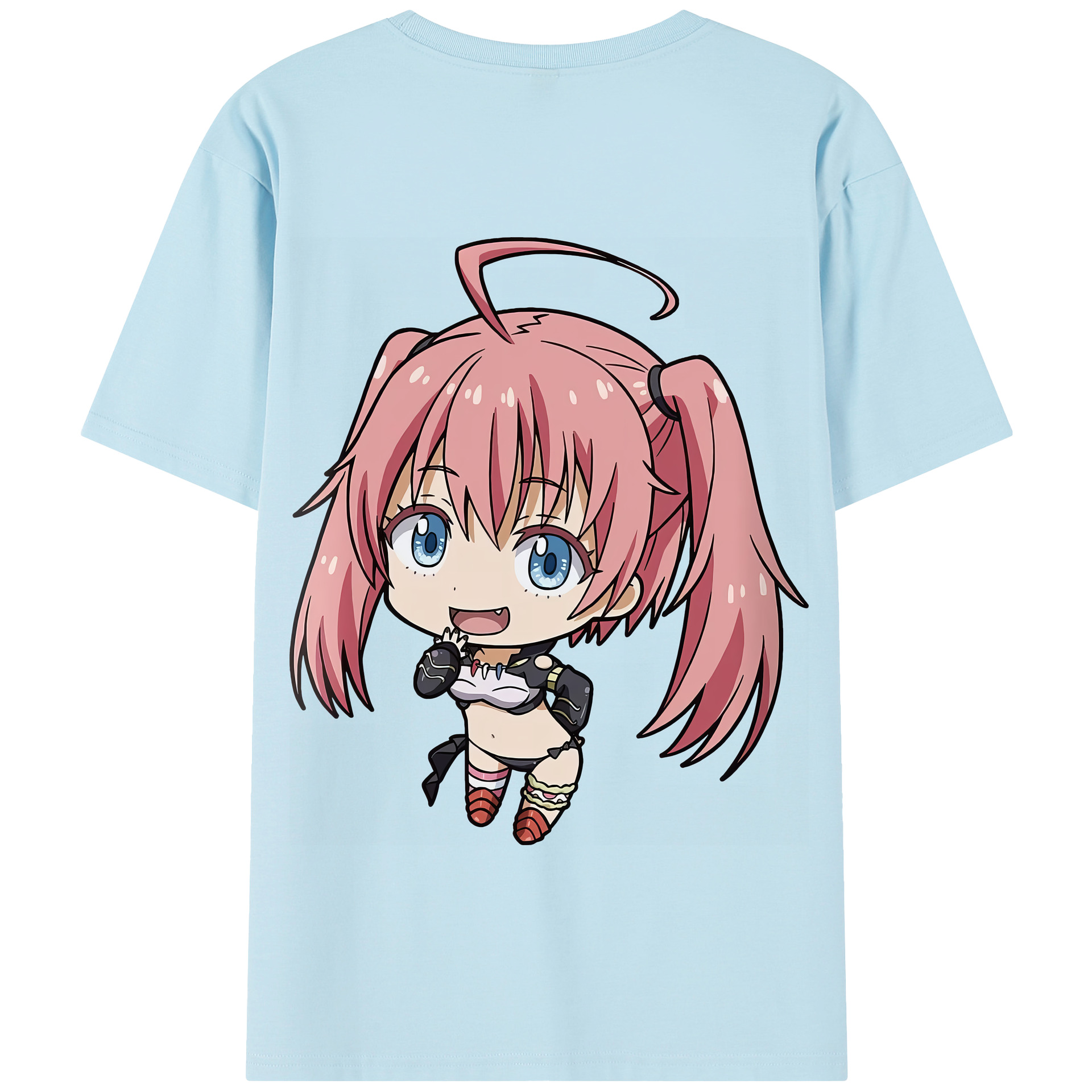 （画像用） 転スラ Regarding Reincarnated to Slime 綿100％半袖Tシャツ（背面プリント）